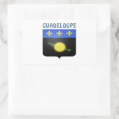 Sticker Rectangulaire Armoiries De Guadeloupe (Sac)