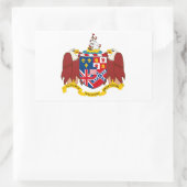 Sticker Rectangulaire Armoiries de l'Alabama sceller la république d'amé (Sac)