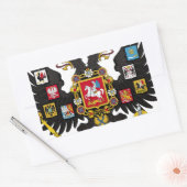 Sticker Rectangulaire Armoiries de l'Empire russe (Enveloppe)