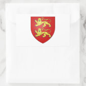 Sticker Rectangulaire Armoiries de Normandie (France) (Sac)