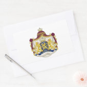 Sticker Rectangulaire Armoiries de Pays-Bas (Enveloppe)