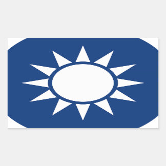 Sticker Rectangulaire Armoiries de Taiwan