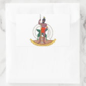 Sticker Rectangulaire Armoiries de Vanuatu (Sac)