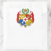 Sticker Rectangulaire Armoiries des Tonga (Sac)