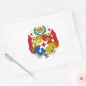 Sticker Rectangulaire Armoiries des Tonga (Enveloppe)