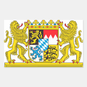 Sticker Rectangulaire Armoiries du Land de Bayer
