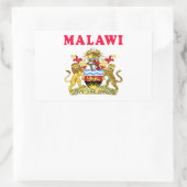 Sticker Rectangulaire Armoiries Du Malawi (Sac)