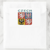 Sticker Rectangulaire Armoiries TCHÈQUE (Sac)