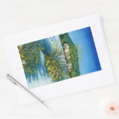 Sticker Rectangulaire ARNO RIVER À ROVEZZANO Florence Paysage toscan (Enveloppe)