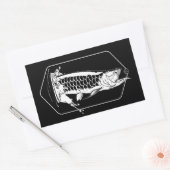 Sticker Rectangulaire Arowana Jump (Enveloppe)