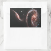 Sticker Rectangulaire Arp 273 Galaxies en interaction (télescope Hubble) (Sac)