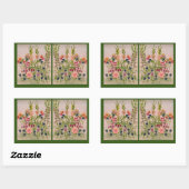 Sticker Rectangulaire Arrangement vertical (Feuille)