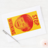 Sticker Rectangulaire Arrêter de pleurer (Enveloppe)