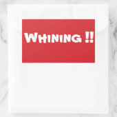 STICKER RECTANGULAIRE ARRÊTER L'ÉTIQUETTE SIGNIFICATIVE D'ARRÊT (Sac)