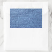 Sticker Rectangulaire Arrière - plan Blue Jean Denim (Sac)