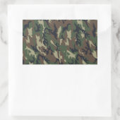 Sticker Rectangulaire Arrière - plan de Camouflage de forêt militaire (Sac)
