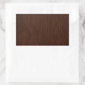 Sticker Rectangulaire Arrière - plan de céréales en bois brut foncé (Sac)