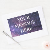 Sticker Rectangulaire ARRIÈRE - PLAN DE NUIT STARRY - Customisez votre p (Enveloppe)