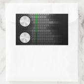 Sticker Rectangulaire Arrière - plan de parti (Sac)