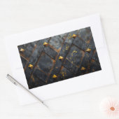 Sticker Rectangulaire Arrière - plan en acier brûlé (Enveloppe)