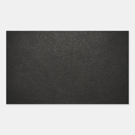 Sticker Rectangulaire Arrière - plan en cuir noir (Devant)