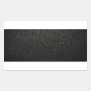 Sticker Rectangulaire Arrière - plan en cuir noir