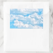 Sticker Rectangulaire Arrière - plan Festive Happy Sunny Nuages (Sac)