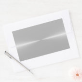 Sticker Rectangulaire Arrière - plan métallique brillant comme acier Mod (Enveloppe)