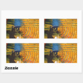 Sticker Rectangulaire Art Abstrait (Feuille)