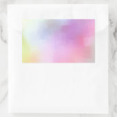 Sticker Rectangulaire Art Abstrait moderne Blanc Modèle coloré (Sac)