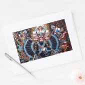 Sticker Rectangulaire Art bouddhiste tibétain (Chemckok Heruka) (Enveloppe)