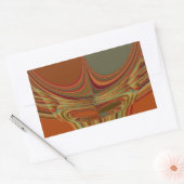 Sticker Rectangulaire Art contemporain africain Terre (Enveloppe)