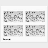 Sticker Rectangulaire Art de chat par Louis Wain 1900 (Feuille)