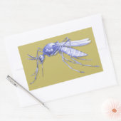 Sticker Rectangulaire Art de la pop moustique (Enveloppe)
