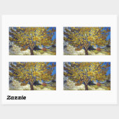 Sticker Rectangulaire Art de Van Gogh Mulberry Tree (Feuille)