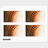 Sticker Rectangulaire Art du baseball (Feuille)