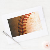Sticker Rectangulaire Art du baseball (Enveloppe)
