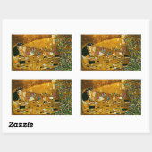 Sticker Rectangulaire Art, Gustav Klimt, Le Baiser (Feuille)