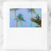 Sticker Rectangulaire Art hawaïen (Sac)