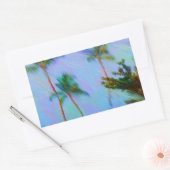 Sticker Rectangulaire Art hawaïen (Enveloppe)