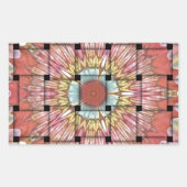 Sticker Rectangulaire Art inspiré par l'Afrique Imprimé- Design géométri (Devant)