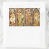 Sticker Rectangulaire Art Nouveau Temps du jour (Sac)
