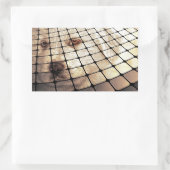 Sticker Rectangulaire Art numérique de chien cool (Sac)