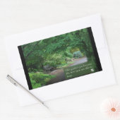 Sticker Rectangulaire Art raffiné avec des mots de sagesse (Enveloppe)