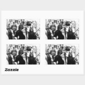 Sticker Rectangulaire Art Renaissance de Harlem - "Ceinture noire" (Feuille)