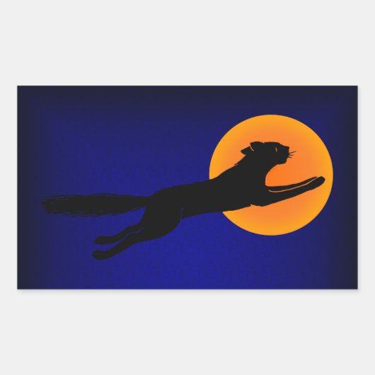 Sticker Rectangulaire Art Vintage d'Halloween (Devant)