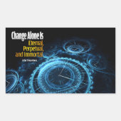 Sticker Rectangulaire Arthur Schopenhauer Citation Inspirationnelle "Cha (Devant)