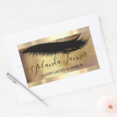 Sticker Rectangulaire Artiste de maquillage professionnel Eyelash Boutiq (Enveloppe)