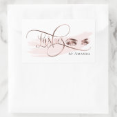 Sticker Rectangulaire Artiste maquillage Eyelashes Rose Gold Beauté Salo (Sac)