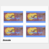 Sticker Rectangulaire Asheville (Feuille)